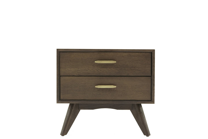 Modrest Novak Modern Dark Oak Nightstand - MONAVILLA