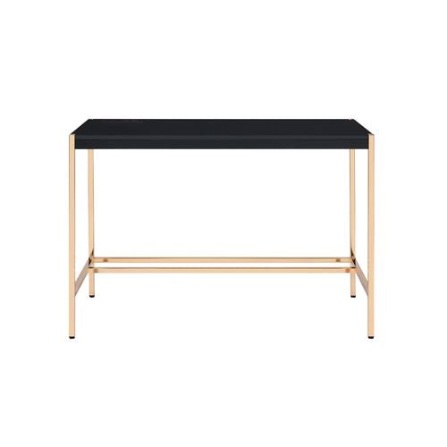 ACME Midriaks Black & Gold Finish Writing Desk Model OF00021 - MONAVILLA