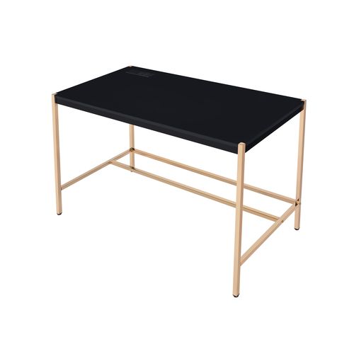 ACME Midriaks Black & Gold Finish Writing Desk Model OF00021 - MONAVILLA