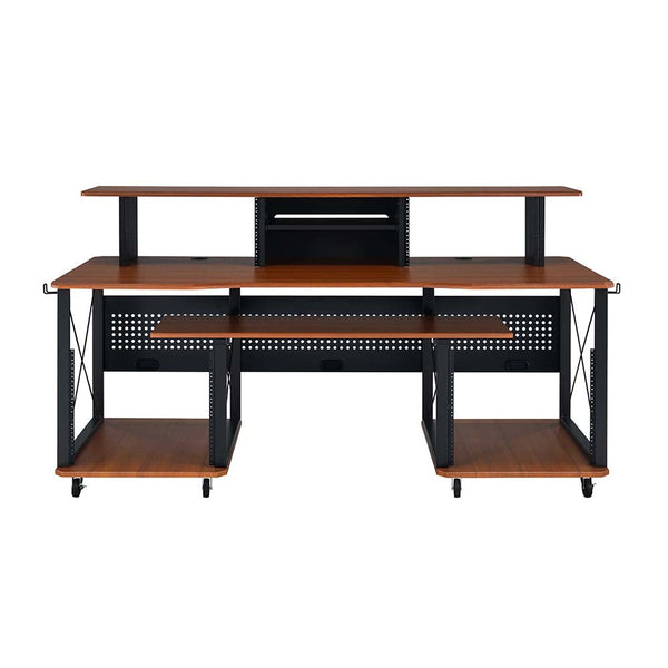 ACME Megara Cherry & Black Finish Music Desk Model OF00988 - MONAVILLA