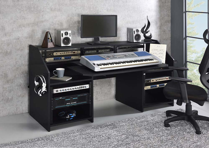 ACME Annette Black Finish Music Desk Model OF00993 - MONAVILLA