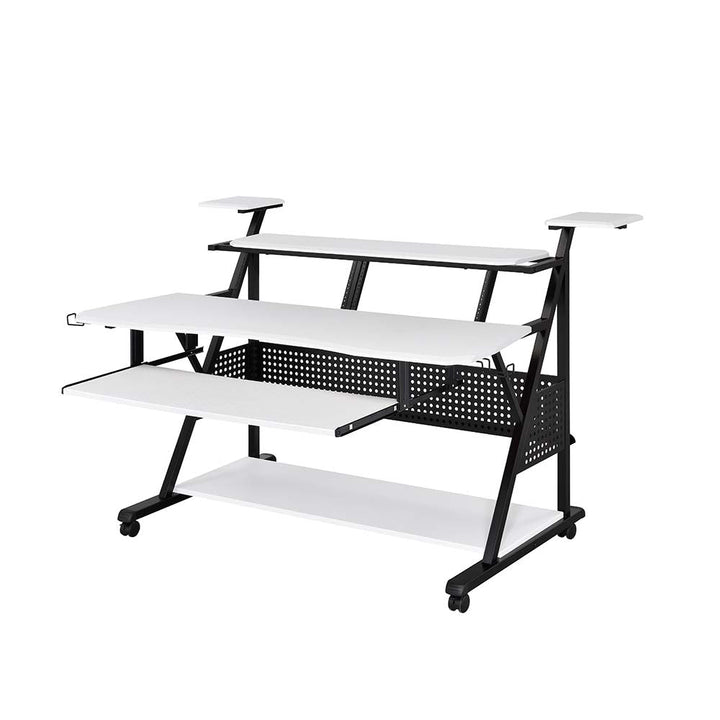 ACME Willow White & Black Finish Music Desk Model OF00996 - MONAVILLA