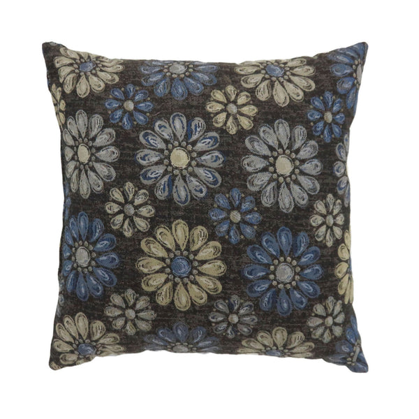 Furniture Of America Kyra Navy/Multi Transitional 21" X 21" Pillow, Navy (2 In Box) Model PL6024NV-L-2PK - MONAVILLA