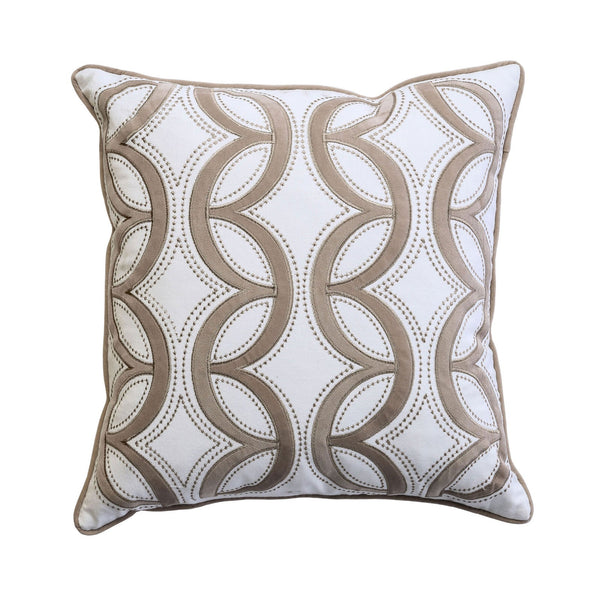 Furniture Of America Lati Latte Contemporary 20" X 20" Pillow, Latte (2 In Box) Model PL8030-2PK - MONAVILLA