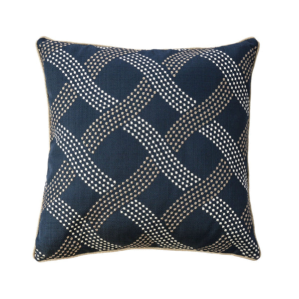 Furniture Of America Cici Navy Contemporary 20" X 20" Pillow, Navy (2 In Box) Model PL8033-2PK - MONAVILLA