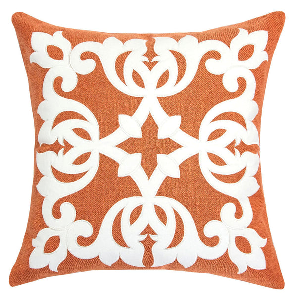 Furniture Of America Trudy Orange Contemporary 20" X 20" Pillow, Orange (2 In Box) Model PL8058-2PK - MONAVILLA