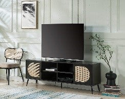 ACME Colson Black Finish TV Stand Model LV01080 - MONAVILLA