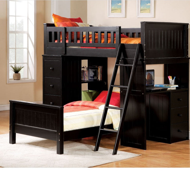 ACME Willoughby Black Twin Bed Model 10988W - MONAVILLA