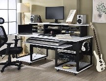 ACME Megara White & Black Finish Music Desk Model OF00995 - MONAVILLA