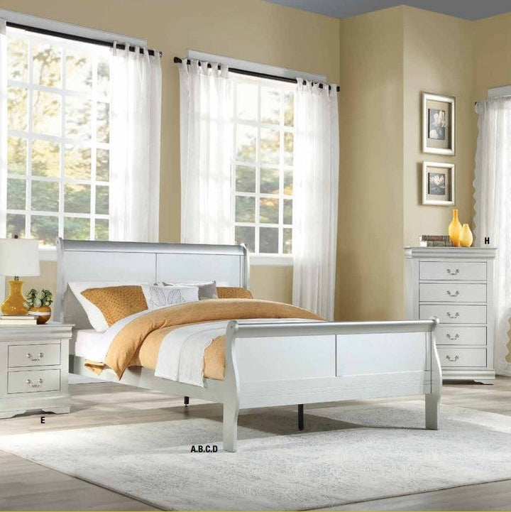 ACME Louis Philippe Platinum Twin Bed Model 26740T - MONAVILLA