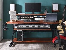 ACME Willow Cherry & Black Finish Music Desk Model OF00990 - MONAVILLA