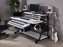 ACME Willow White & Black Finish Music Desk Model OF00996 - MONAVILLA