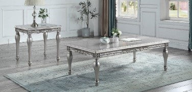 ACME Pelumi Platinum Finish Coffee Table Model LV01115 - MONAVILLA