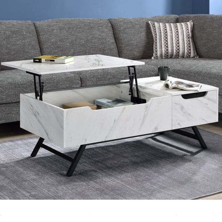 ACME Throm White Finish Coffee Table Model LV00830 - MONAVILLA