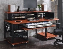 ACME Megara Cherry & Black Finish Music Desk Model OF00988 - MONAVILLA