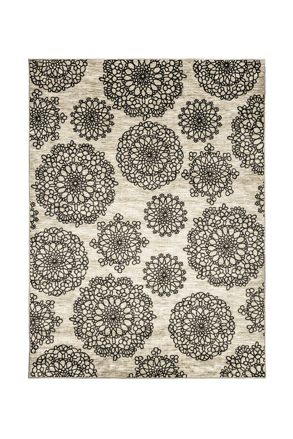 Furniture Of America Acanthus Dark Gray/Black Contemporary 8' X 10' Area Rug Model RG8136M - MONAVILLA