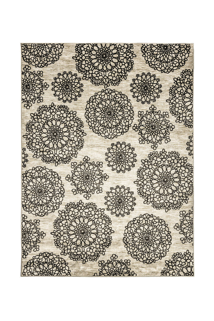 Furniture Of America Acanthus Dark Gray/Black Contemporary 8' X 10' Area Rug Model RG8136M - MONAVILLA