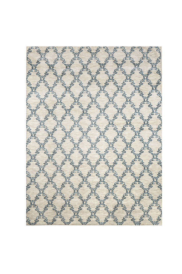 Furniture Of America Acanthus Light Gray/Blue Contemporary 5' X 8' Area Rug Model RG8137S - MONAVILLA