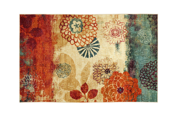 Furniture Of America Greenville Floral Multi Contemporary 8' X 10' Area Rug Model RG8152M - MONAVILLA