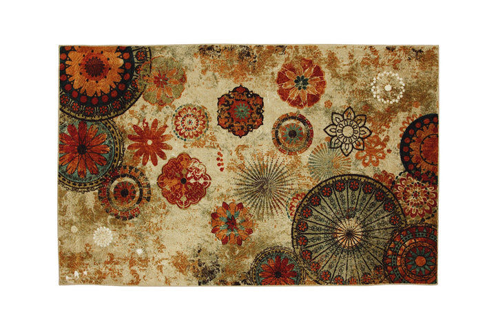 Furniture Of America Greenville Beige/Multi Contemporary 8' X 10' Area Rug Model RG8154M - MONAVILLA