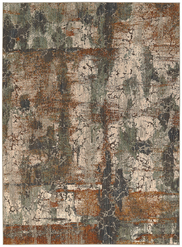 Furniture Of America Wilhelm Limestone Ochre Contemporary 8' X 11' Area Rug Model RG8158M - MONAVILLA