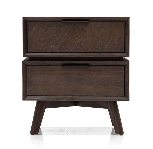 Modrest Roger Mid Century Acacia Nightstand - MONAVILLA