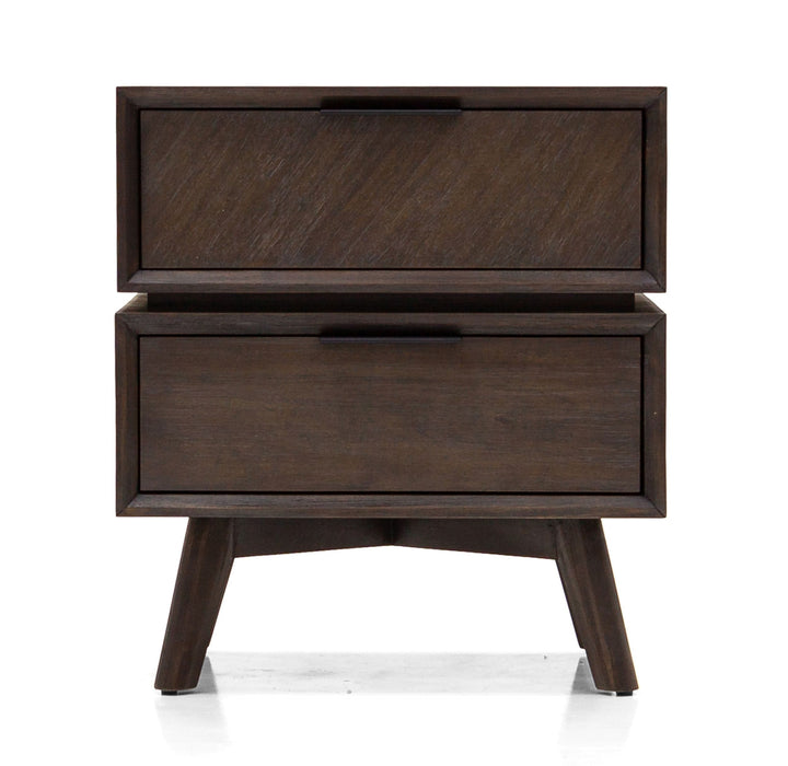 Modrest Roger Mid Century Acacia Nightstand - MONAVILLA