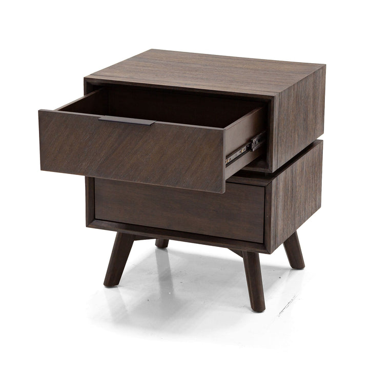 Modrest Roger Mid Century Acacia Nightstand - MONAVILLA