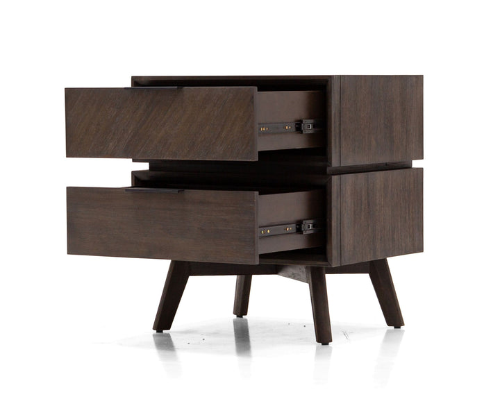 Modrest Roger Mid Century Acacia Nightstand - MONAVILLA