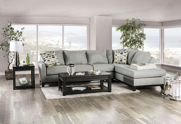 Furniture Of America Bridie Gray Transitional Sectional Model SM1117-SECT - MONAVILLA