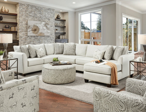 Furniture Of America Pocklington Ivory Transitional Sectional Model SM8188-SECT - MONAVILLA