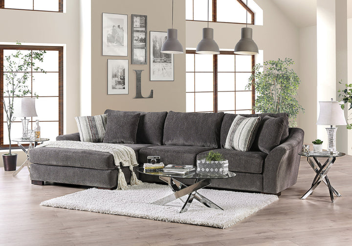 Furniture Of America Sigge Charcoal Transitional Sectional Model SM9109-SECT - MONAVILLA