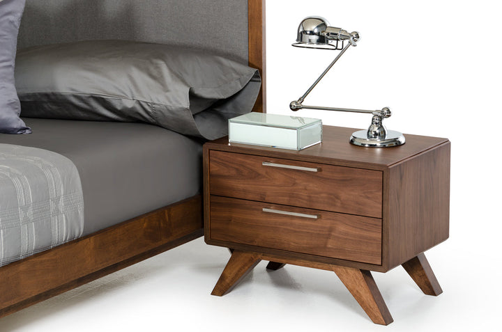 Nova Domus Soria Modern Walnut Nightstand - MONAVILLA