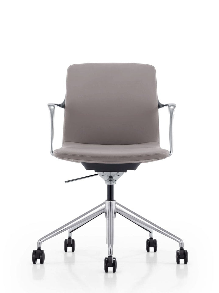 Modrest Sundar Modern Grey Mid Back Conference Office Chair - MONAVILLA