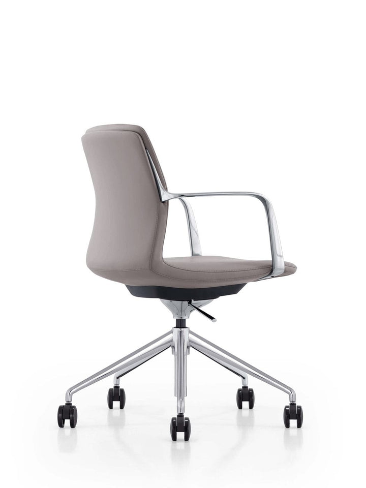 Modrest Sundar Modern Grey Mid Back Conference Office Chair - MONAVILLA