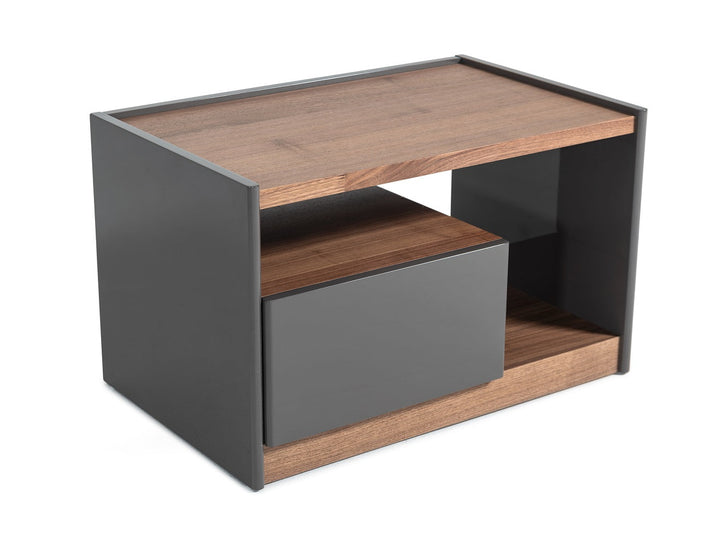 Modrest Tara Modern Walnut Nightstand - MONAVILLA