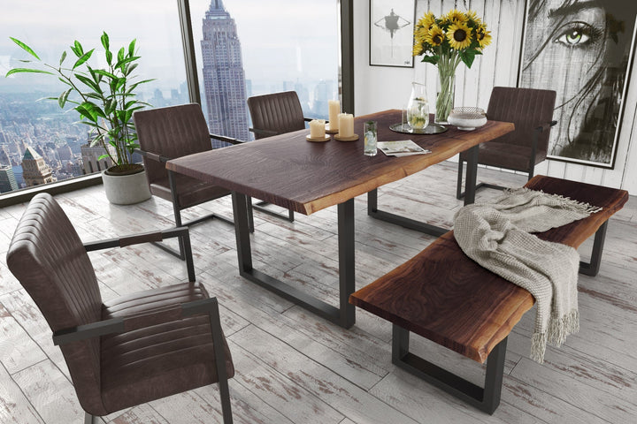 Modrest Taylor Modern Live Edge Wood Dining Table - MONAVILLA