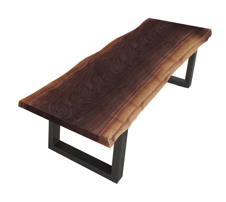 Modrest Taylor Modern Live Edge Wood Small Dining Bench - MONAVILLA