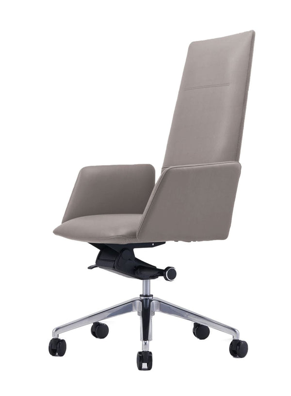 Modrest Tricia Modern Grey High Back Executive Office Chair - MONAVILLA