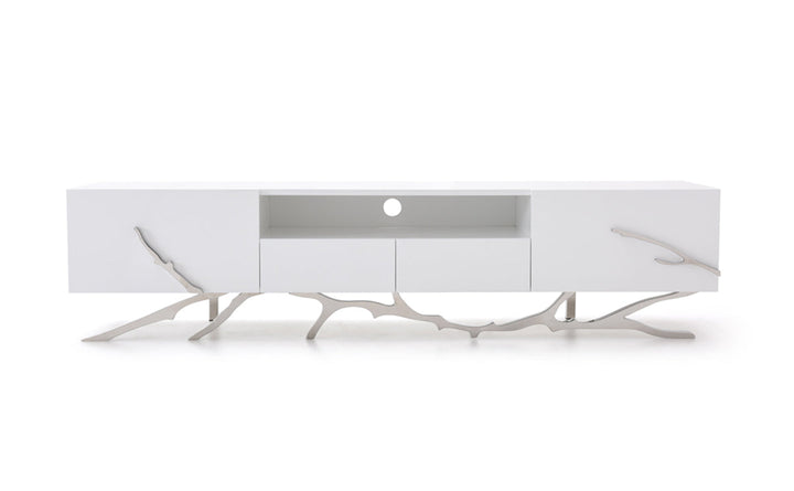 Modrest Legend Modern White TV Stand - MONAVILLA