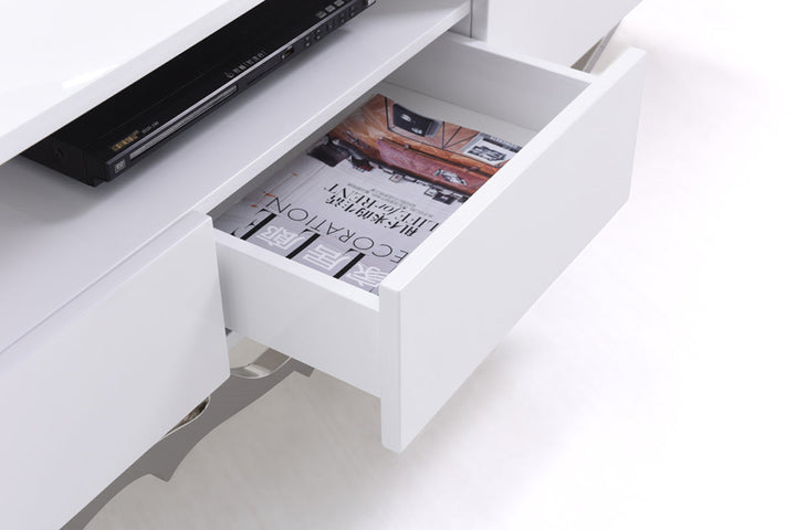 Modrest Legend Modern White TV Stand - MONAVILLA