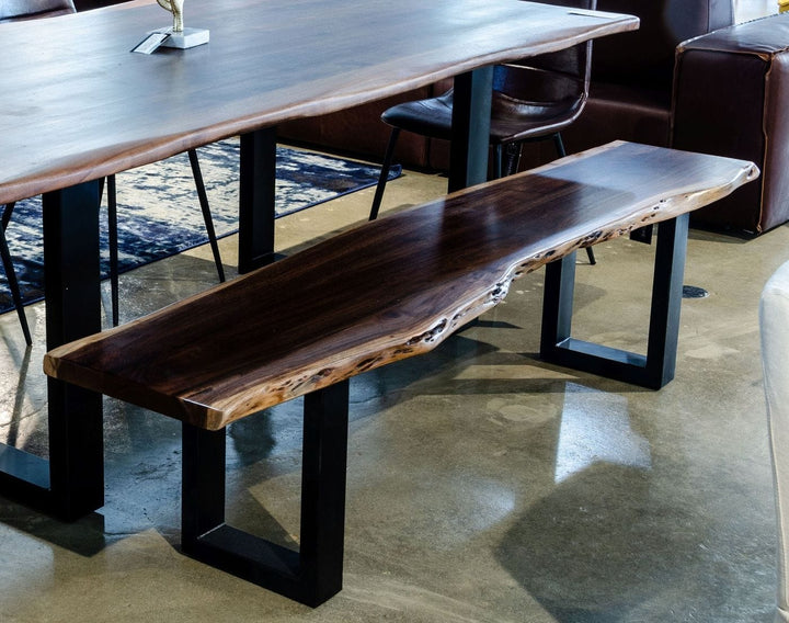 Modrest Taylor X Large Modern Live Edge Dining Bench - MONAVILLA