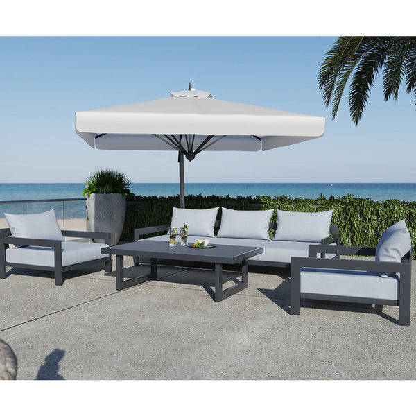 Divani Casa Wake Modern Charcoal Outdoor Sofa - MONAVILLA