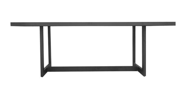 Divani Casa Wake Modern Dark Charcoal Outdoor Dining Table - MONAVILLA