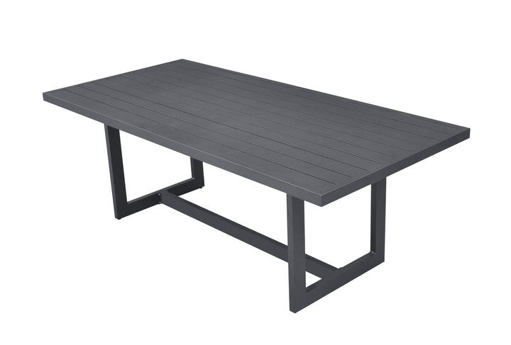 Divani Casa Wake Modern Dark Charcoal Outdoor Dining Table - MONAVILLA