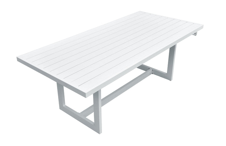 Divani Casa Wake Modern White Outdoor Dining Table - MONAVILLA