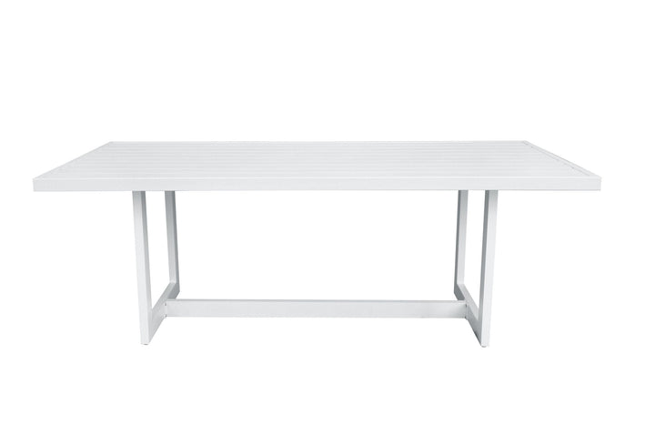 Divani Casa Wake Modern White Outdoor Dining Table - MONAVILLA