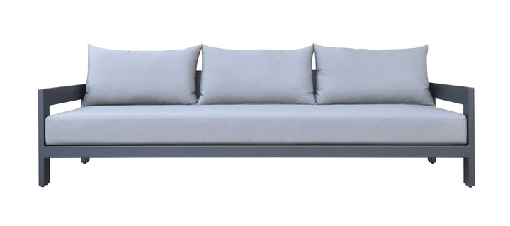 Divani Casa Wake Modern Charcoal Outdoor Sofa - MONAVILLA