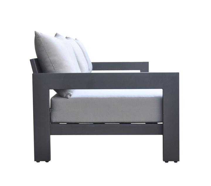 Divani Casa Wake Modern Charcoal Outdoor Sofa - MONAVILLA