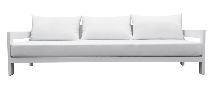 Divani Casa Wake Modern White Outdoor Sofa - MONAVILLA